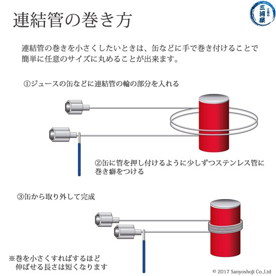 日酸TANAKA 高圧ガス用連結管 CT-S-B1B1-1-1000 集合装置向け 【工具の