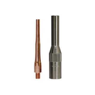 ダイヘン　純正　細径ロングノズル(U4186R00)と細径ロングチップφ0.8mmのセット　BT1800、BT2000用