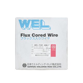WEL ( 日本ウェルディングロッド )　半自動溶接ワイヤ 　WEL FCW 308 LT　フラックス ステンレス φ 0.9mm 12.5kg巻 