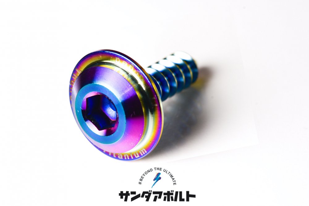 M6 フランジタッピングスクリュー 20mm チタン