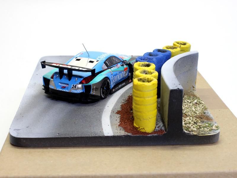 L'EauRouge ジオラマ サーキットタイヤコーナー ベルギー製 (ロウ