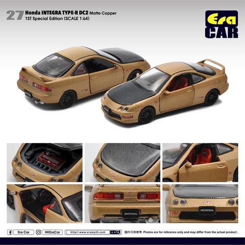 EraCar 1/64 ERA27F Honda INTEGRAインテグラ TYPE-R DC2後期 Matte Copperマットカッパー 初回限定  - ミニカーshop　リトルレガード