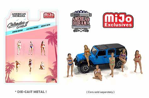 American Diorama 1:64 MiJo Exclusives Figure Calendar Girls ll - ミニカーshop　 リトルレガード