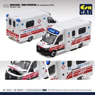 EraCar 1/64 46 Mercedes-Benz Sprinter HK Ambulance (PRA)