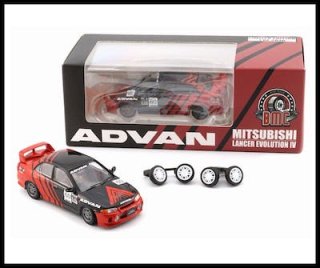BMC – 1:64 – Mitsubishi Lancer Evolution IV – Advan Racing (RHD)