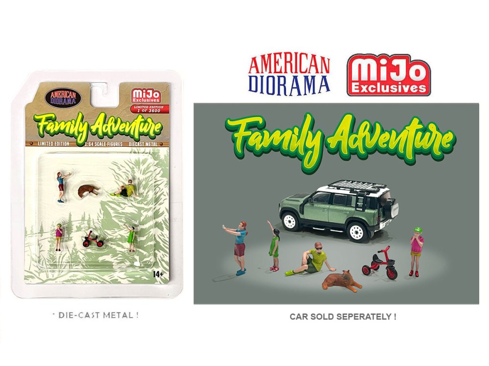 American Diorama 1:64 MiJo Exclusives Figure Family Adventure Set 