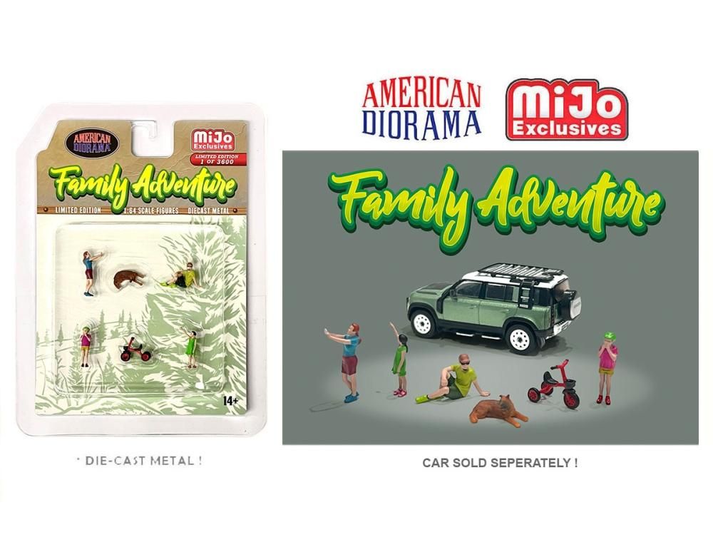 American Diorama 1:64 MiJo Exclusives Figure Family Adventure Set Limited  3