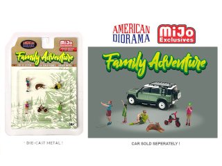 American Diorama 1:64 Family Adventure Set Limited 3,600; MiJo Exclusives　アドベンチャー　キャンプフィギュア