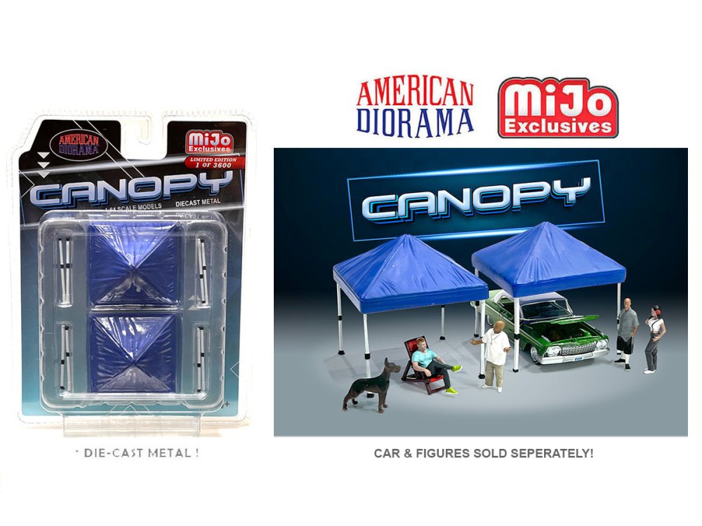 American Diorama 1:64 MiJo Exclusives Figure 2 Pack Canopy Set テントセット -  ミニカーshop リトルレガード