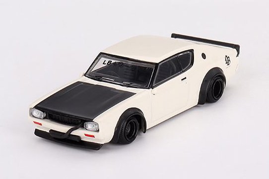 MINI GT 1/64 Nissan スカイライン ケンメリ リバティーウォーク ホワイト(右ハンドル) - ミニカーshop リトルレガード