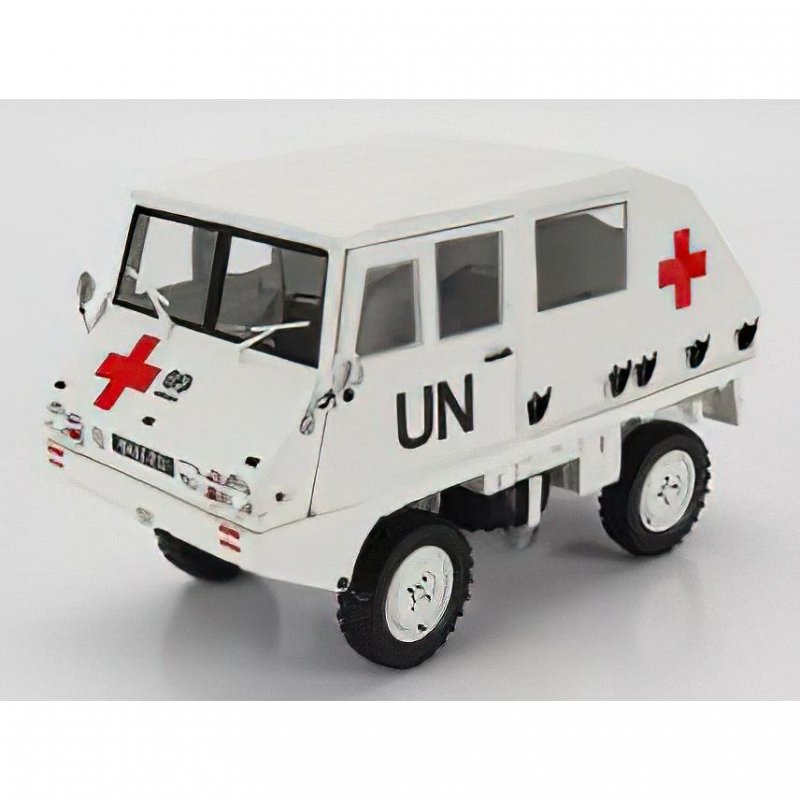 Schuco 1/18 Steyr Puch Haflinger Un Ambulance 1975 white - ミニカーshop　リトルレガード