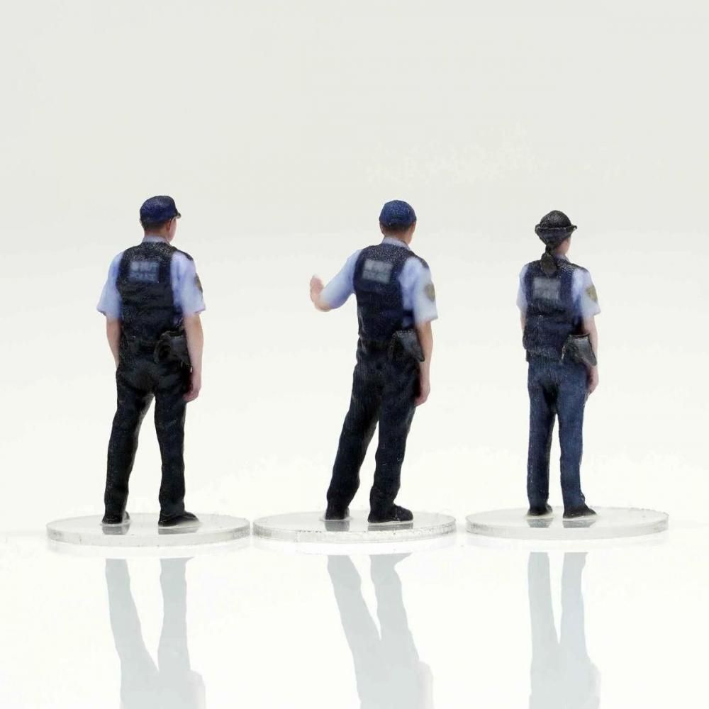 箱庭技研 figreal 1/64警察官003(13) 3体セット - ミニカーshop リトル