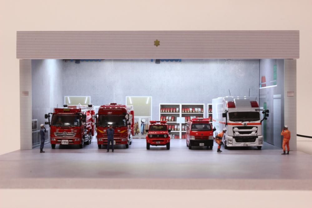 NEW Fast Diorama 1/64 消防ジオラマ - ミニカーshop リトルレガード