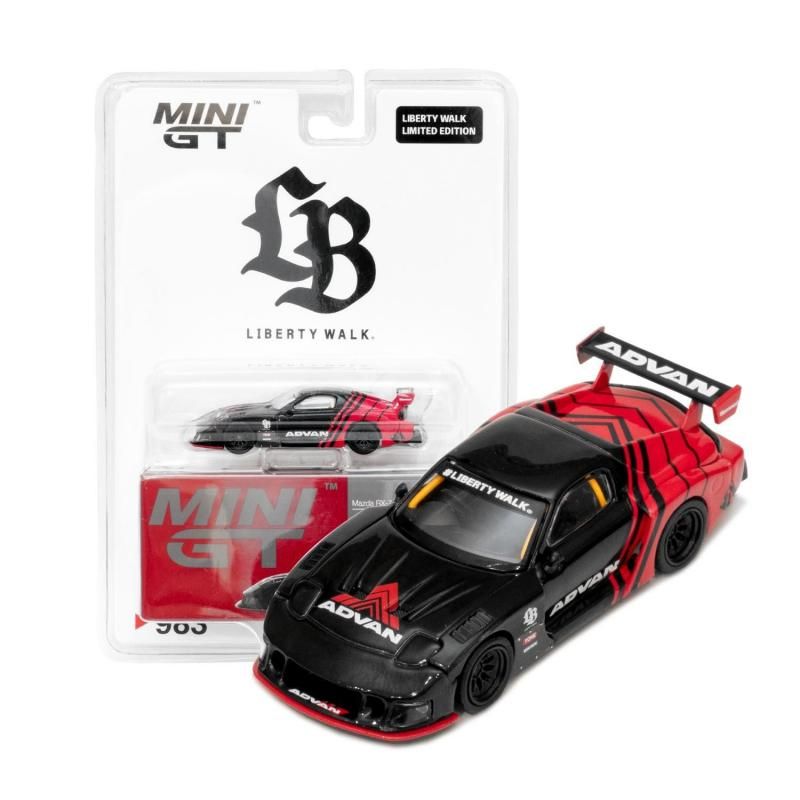 MINI GT LBwork ADVANミニカー MINI GT 1/64 Mazda RX-7 LB-Super Silhouette ADVAN / LB限定
