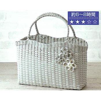 新品☆彡エコクラフト手芸パック　コサージュ付のＡ４サイズのバッグ