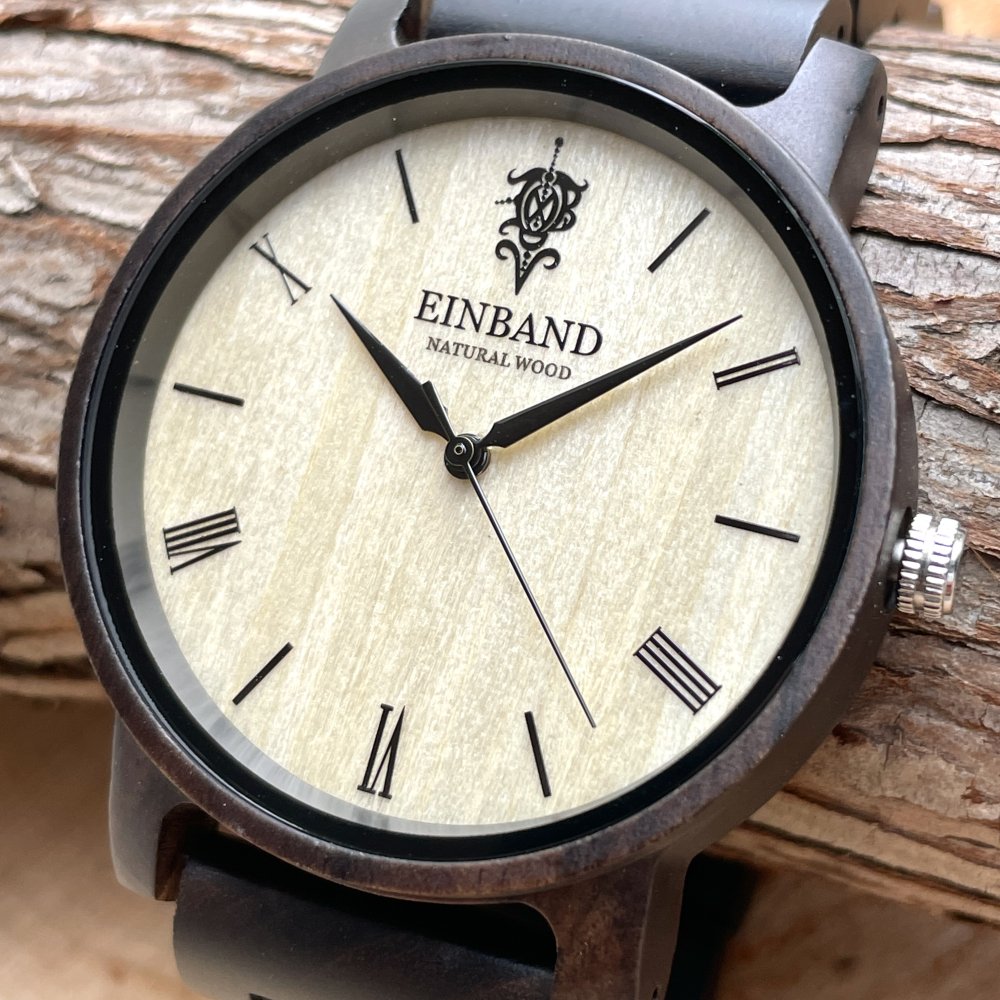 EINBAND Reise Sandalwood 木製腕時計 40mm - 木製腕時計・ウッドウォッチのお店　 EINBAND～アインバンド～