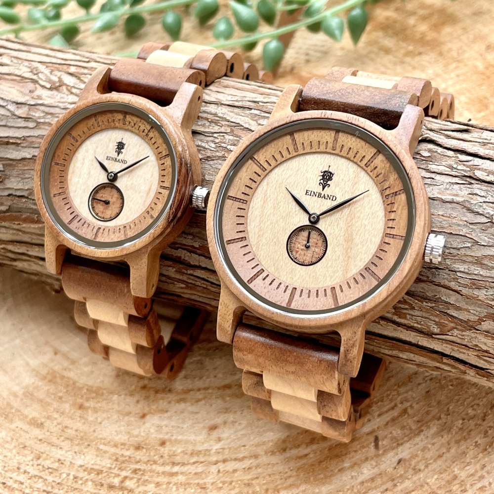 EINBAND Mond Acacia & Maplewood 木製腕時計 32mm - 木製腕時計・ウッドウォッチのお店　  EINBAND～アインバンド～