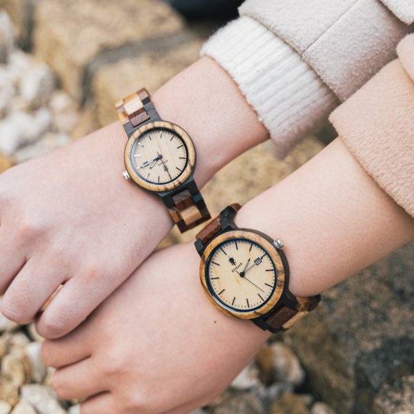 EINBAND Schatz メイプルウッド文字盤 木製腕時計 40mm - 木製腕時計・ウッドウォッチのお店　 EINBAND～アインバンド～