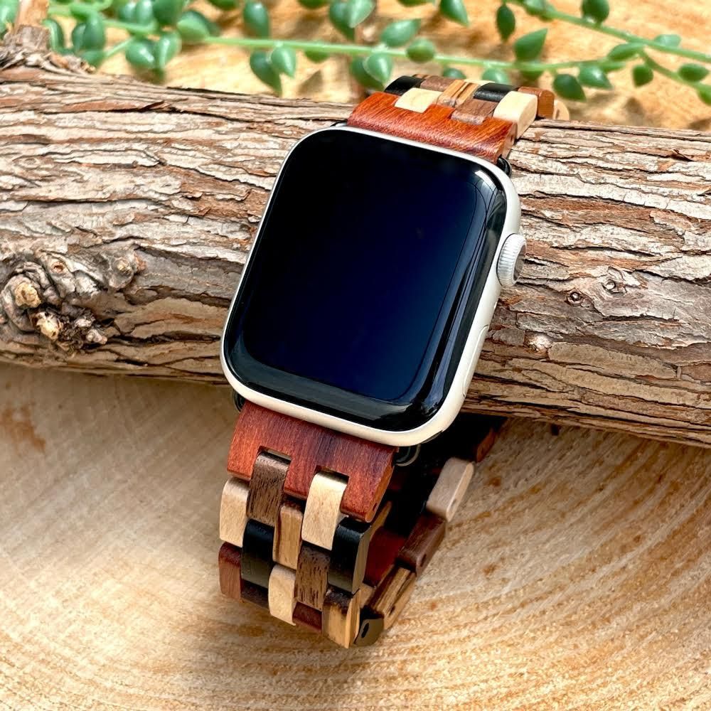 EINBAND AppleWatch 天然木バンド Aタイプ Mix Wood - 木製腕時計・ウッドウォッチのお店　 EINBAND～アインバンド～