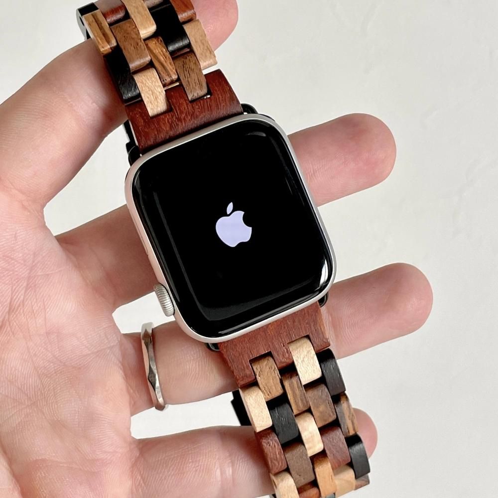 EINBAND AppleWatch 天然木バンド Aタイプ Mix Wood - 木製腕時計・ウッドウォッチのお店　 EINBAND～アインバンド～