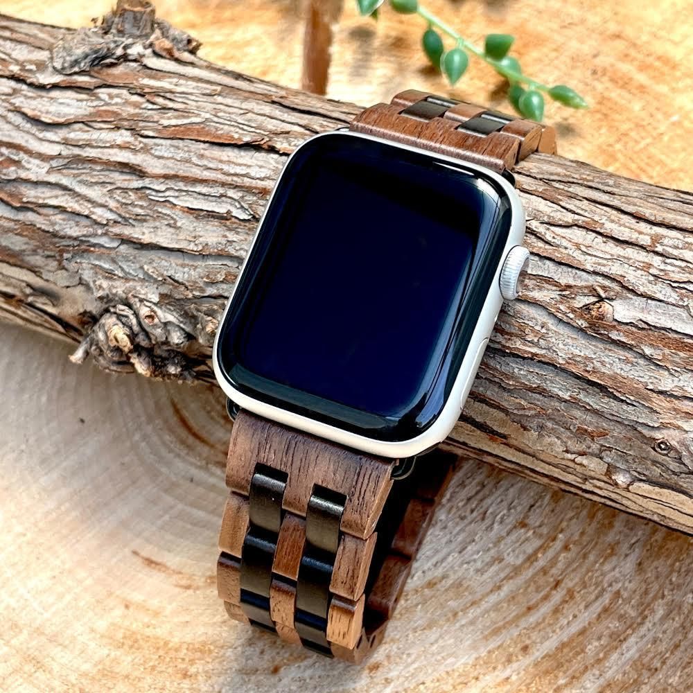 EINBAND AppleWatch 天然木バンド Aタイプ Walnut×Sandalwood - 木製腕時計・ウッドウォッチのお店　  EINBAND～アインバンド～