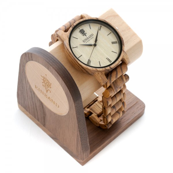 EINBAND 木製腕時計スタンド Walnut & Maple Aタイプ - 木製腕時計のお店 EINBAND-アインバンド-