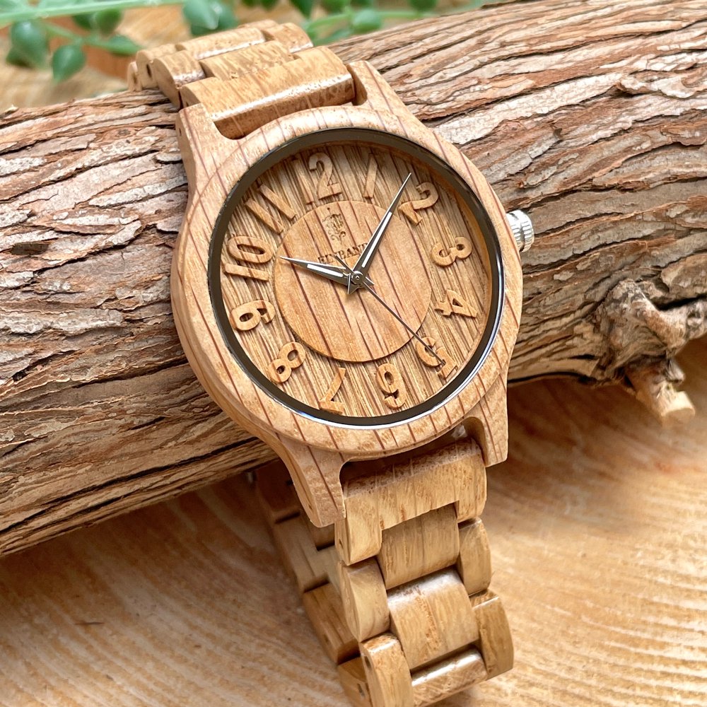 EINBAND Himmel Oak Wood 木製腕時計 40mm - 木製腕時計・ウッドウォッチのお店 EINBAND～アインバンド～