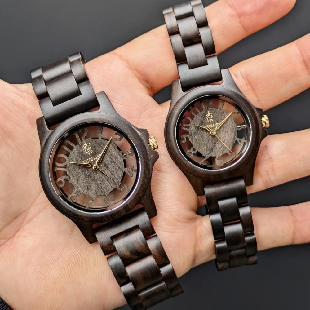 EINBAND Freiheit Sandalwood サンダルウッド文字盤 木製腕時計 34mm