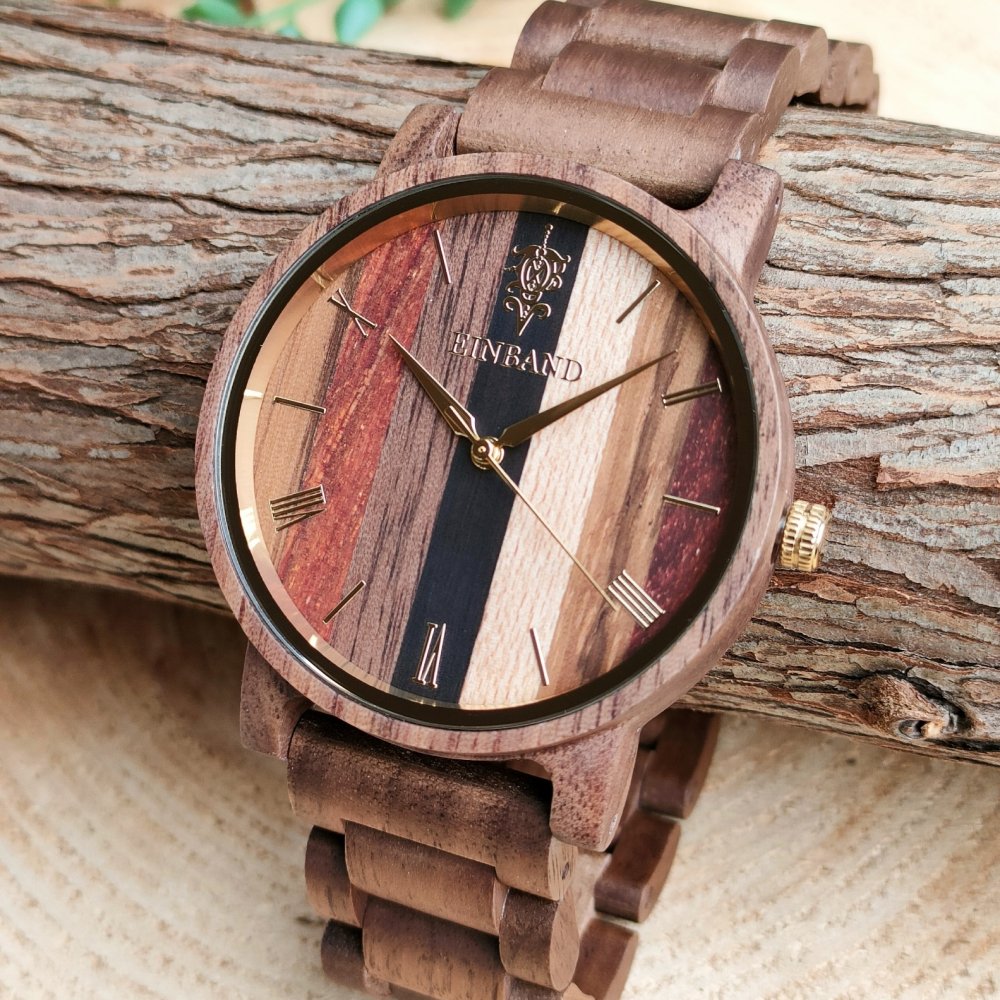 EINBAND 自動巻木製腕時計
