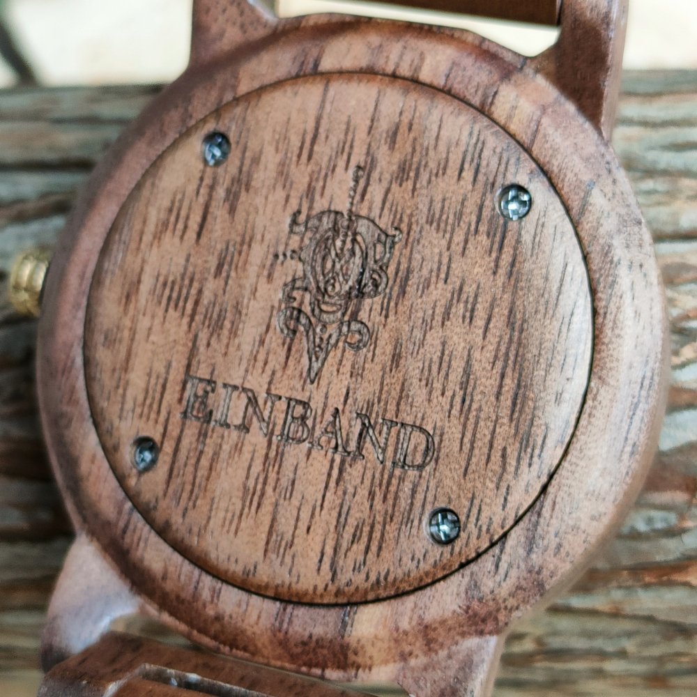 EINBAND Reise Mix Wood × Walnut 木製腕時計 40mm - 木製腕時計