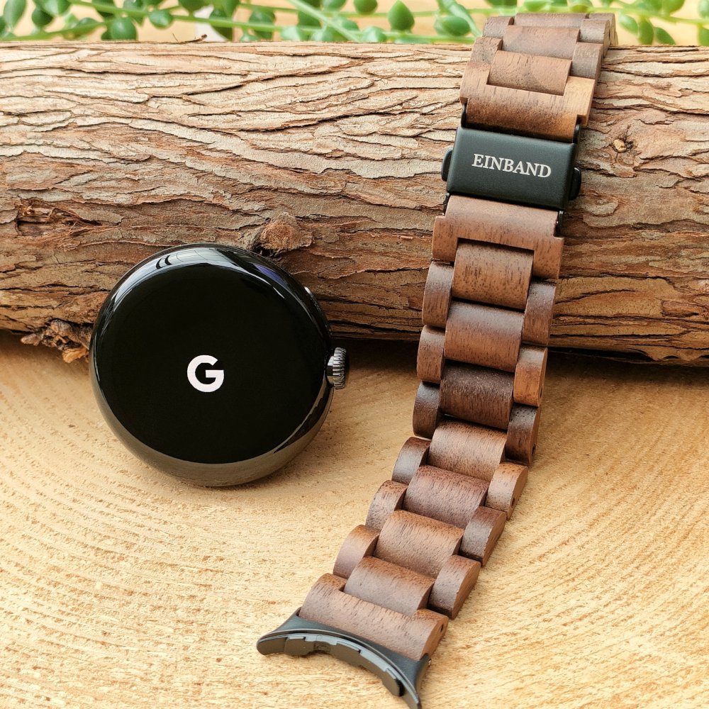 EINBAND Google Pixel Watch 天然木バンド Walnut - 木製腕時計 ...
