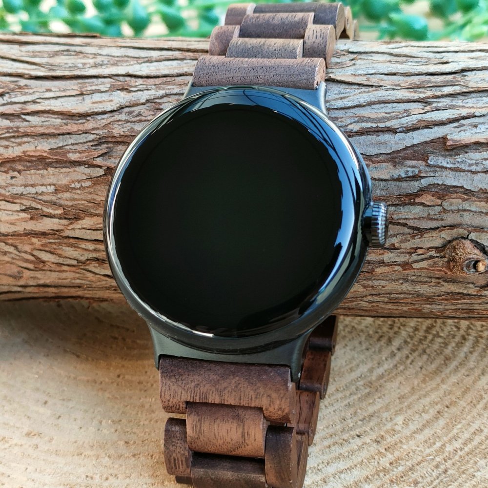 EINBAND Google Pixel Watch, 天然木バンド Walnut - 木製腕時計・ウッドウォッチのお店　  EINBAND～アインバンド～