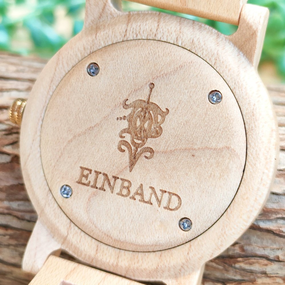 EINBAND Reise ラピスラズリ × メイプルウッド 木製腕時計 40mm - 木製腕時計・ウッドウォッチのお店　  EINBAND～アインバンド～