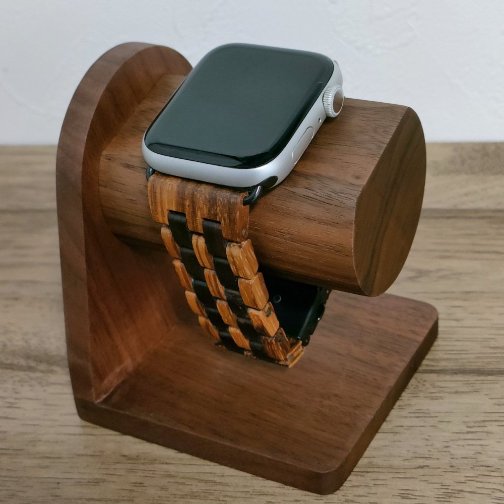 EINBAND AppleWatch 木製腕時計スタンド Walnut クルミ - 木製腕時計・ウッドウォッチのお店　 EINBAND～アインバンド～