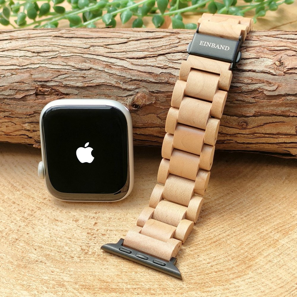 EINBAND AppleWatch 天然木バンド Bタイプ Maple wood - 木製腕時計