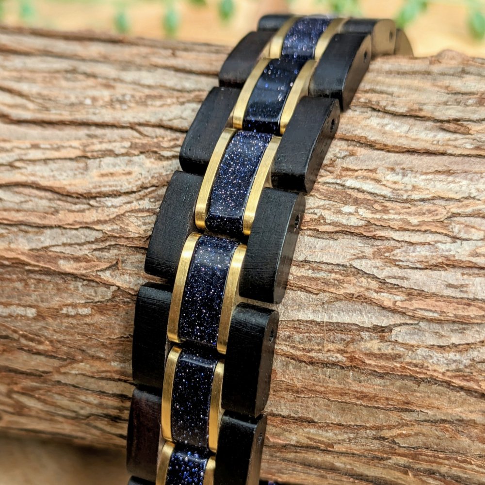 EINBAND Wood Bracelet 天然石 × 天然木 ラグジュアリーブレスレット ...