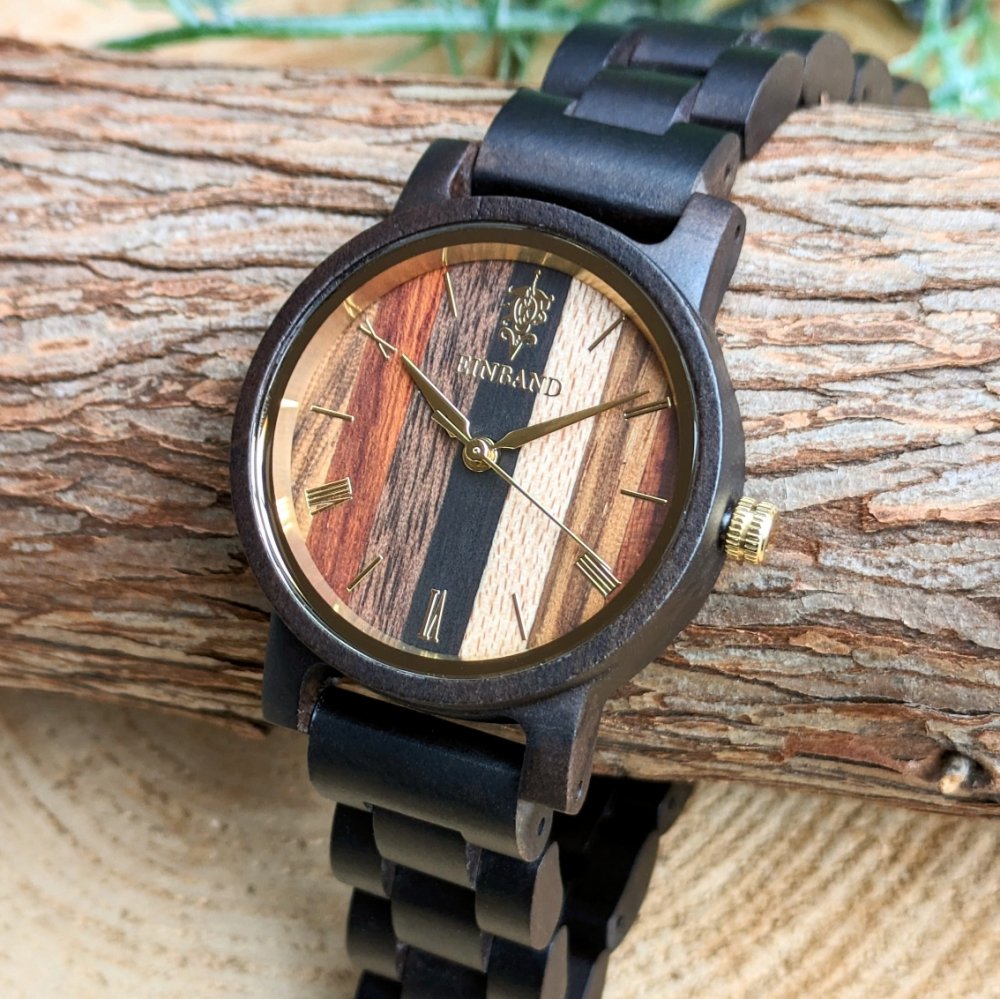 EINBAND Reise Mix Wood × Sandalwood 木製腕時計 32mm - 木製腕時計・ウッドウォッチのお店　  EINBAND～アインバンド～