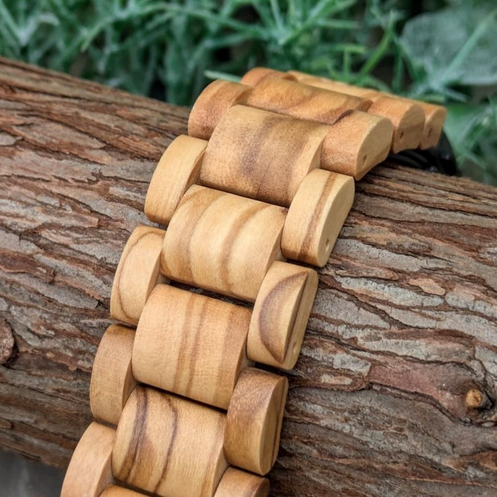 EINBAND Google Pixel Watch 天然木バンド Olive - 木製腕時計