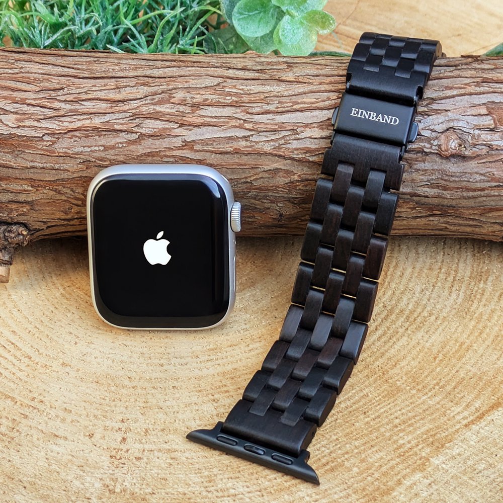 EINBAND AppleWatch ŷڥХ 20mm Ebony Wood