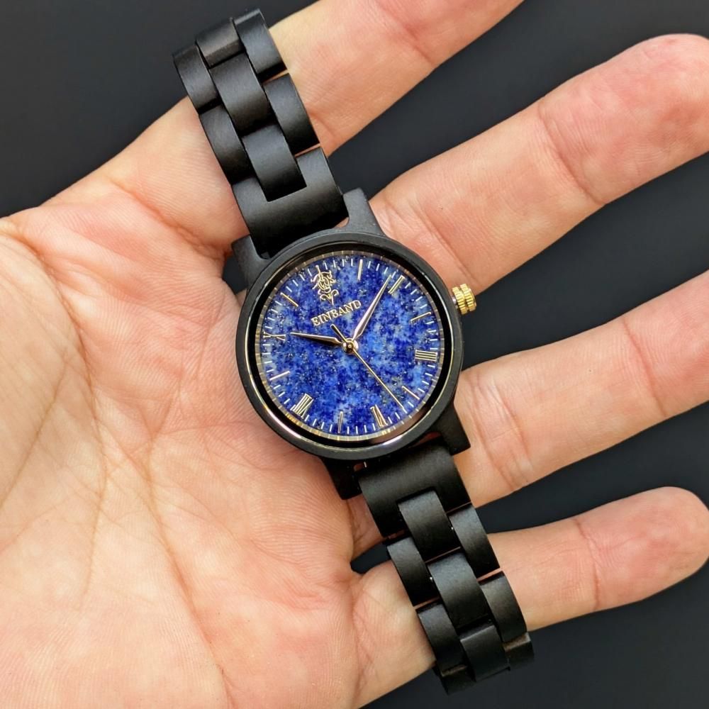 EINBAND Reise ラピスラズリ × サンダルウッド 木製腕時計 32mm