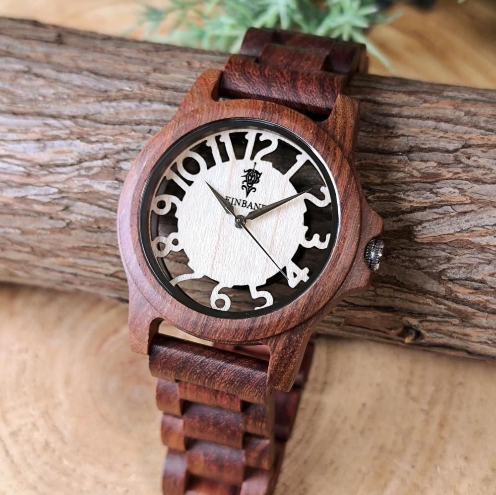 EINBAND Mond Acacia & Maplewood 木製腕時計 EINBAND Mond Acacia & Maplewood 木製腕時計 40mm - 木製腕時計