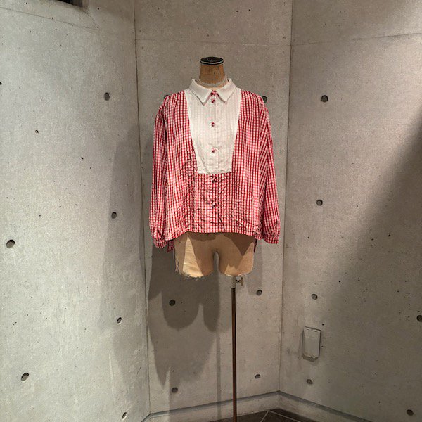 CABINET Silk Gingham Blouse