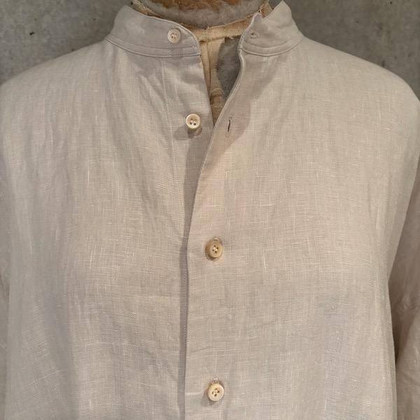 suzuki takayuki plain fabric shirt coat - a little, good garden