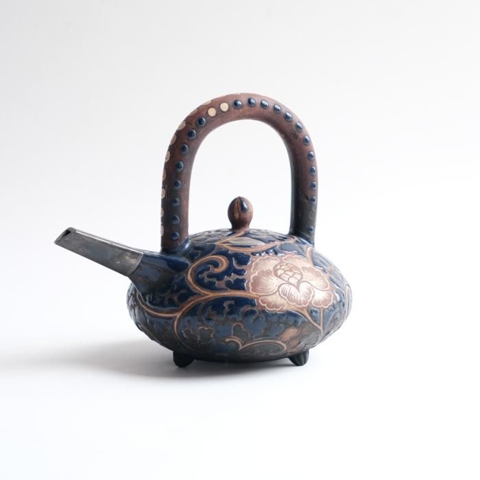 古清水焼銚子【錫繕い】 - わより