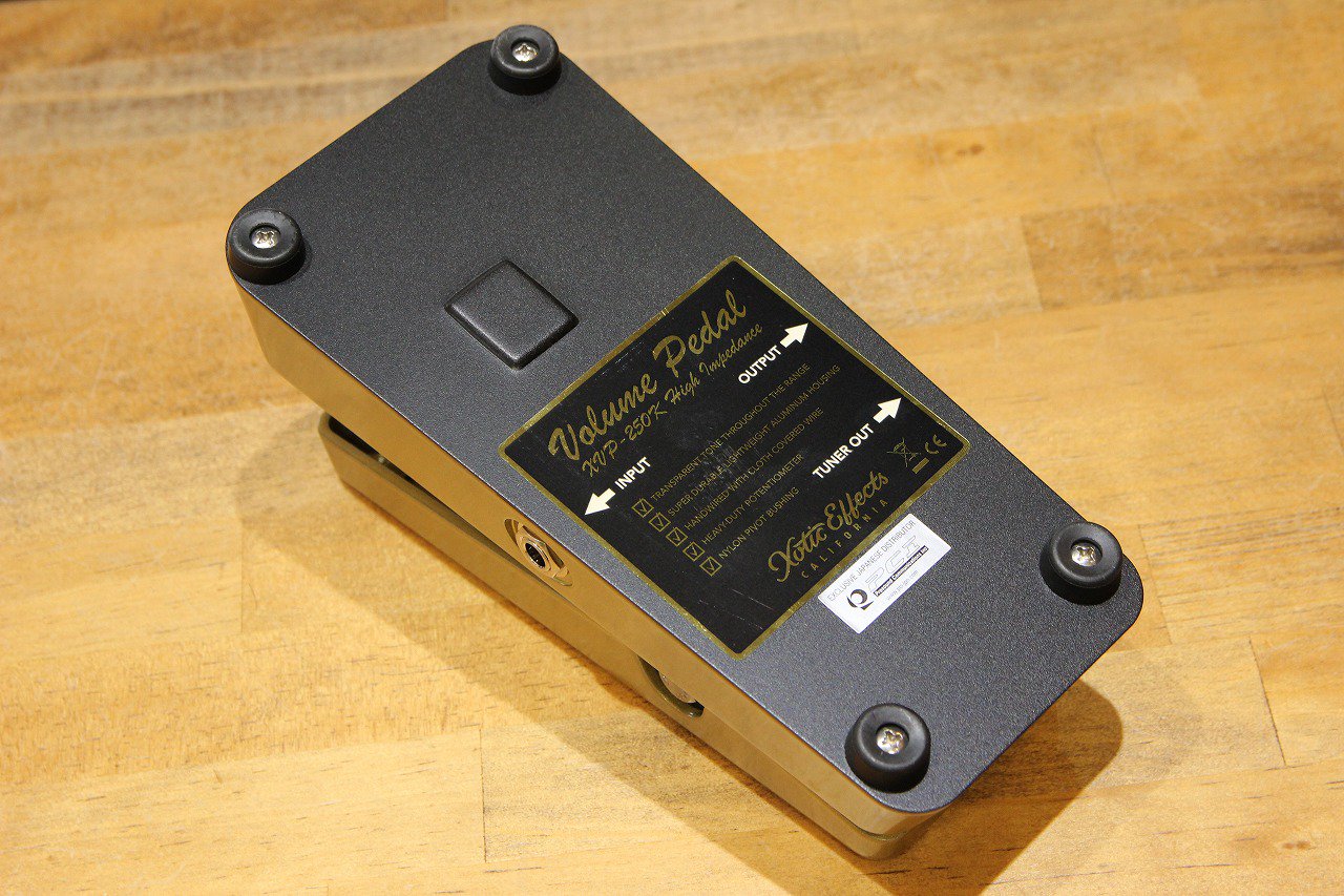 Xotic Volume Pedal XVP-250K High Impedance Gold - Xotique Online Store
