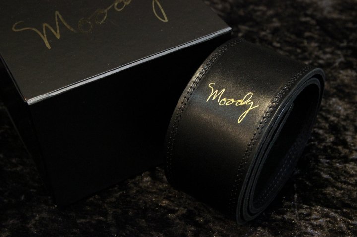 moody Moody Straps Leather/Suede 2.5" Standard Black/Black