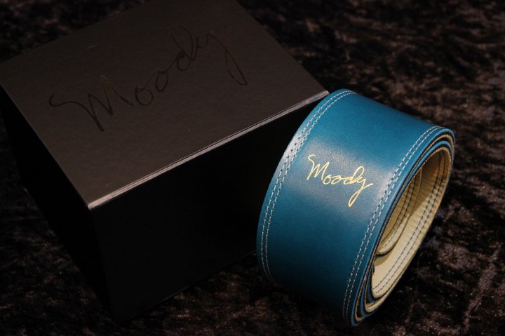 moody Moody Straps Leather/Leather 2.5" Standard Sapphire Blue/Cream