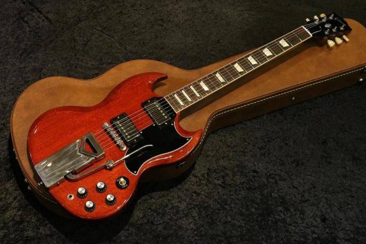 <img class='new_mark_img1' src='https://img.shop-pro.jp/img/new/icons5.gif' style='border:none;display:inline;margin:0px;padding:0px;width:auto;' />Gibson SG Standard '61 Sideways Vibrola / Vintage CherryUSEDֺۡŹ