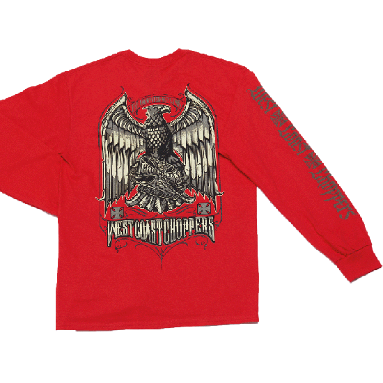 UNINVITED OUTLAWS LONG SLEEVE-RED