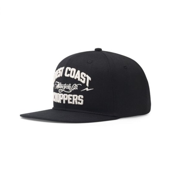 WCC MOTORCYCLE CO.FLATBILL HAT-BLACK